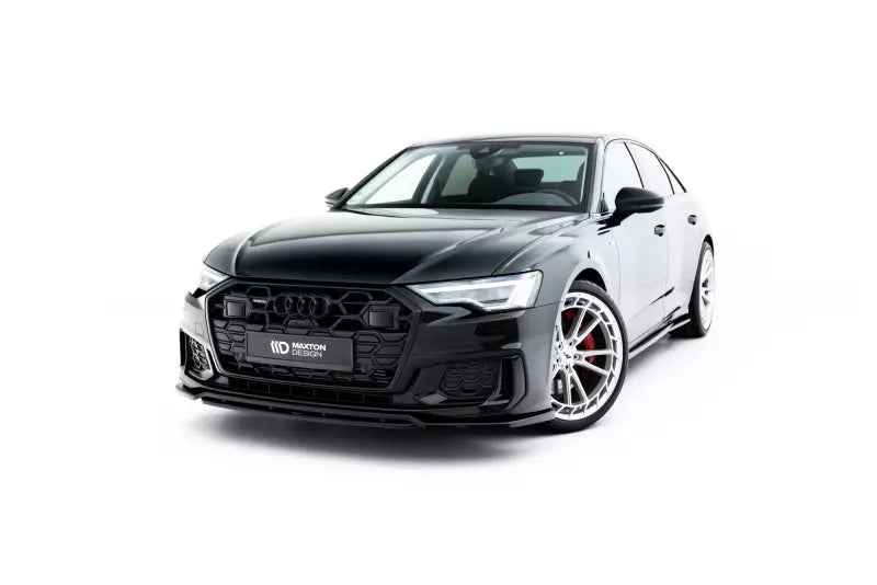 Maxton Design Frontlippe V.3 für Audi S6 / A6 S-Line C8 Limousine / Avant 2018-2026 Hochglanz schwarz – Ansicht 2