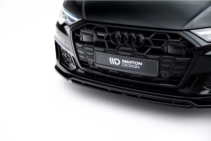 Maxton Design Frontlippe V.3 für Audi S6 / A6 S-Line C8 Limousine / Avant 2018-2026 Hochglanz schwarz – Ansicht 3