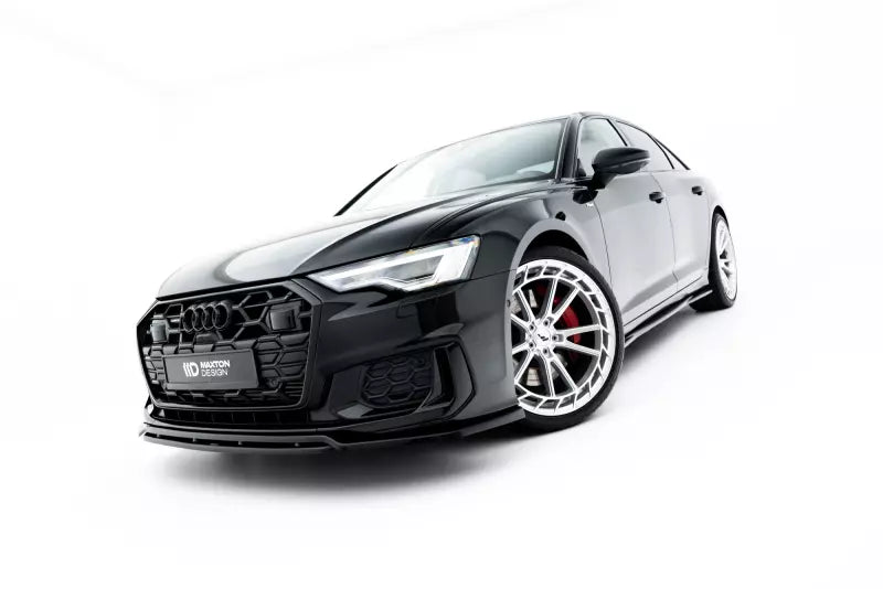 Maxton Design Frontlippe V.3 für Audi S6 / A6 S-Line C8 Limousine / Avant 2018-2026 Hochglanz schwarz – Ansicht 4