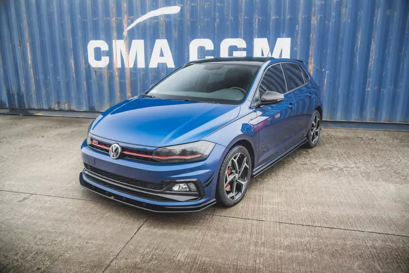 Maxton Design Street Pro Frontlippe V.3 für VW Polo 6 GTI schwarz – Ansicht 2