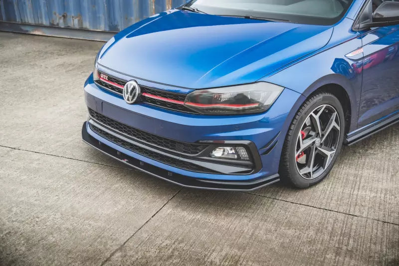 Maxton Design Street Pro Frontlippe V.3 für VW Polo 6 GTI schwarz – Ansicht 3
