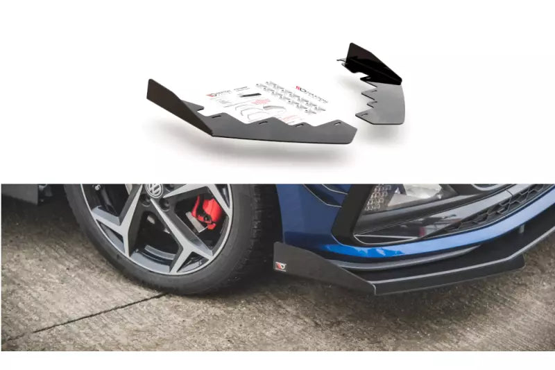 Maxton Design Street Pro Diffusor Flaps für VW Polo 6 GTI Hochglanz schwarz – Ansicht 1