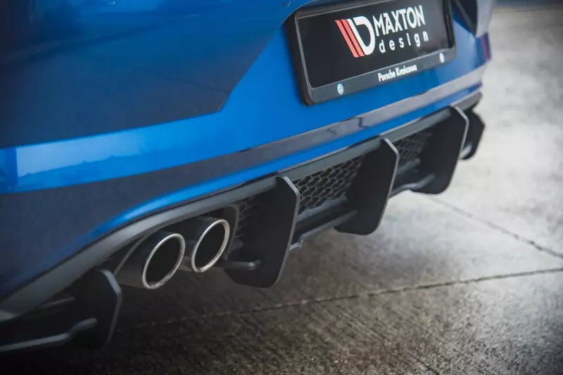 Maxton Design Street Pro Heckdiffusor für VW Polo 6 GTI matt schwarz – Ansicht 2