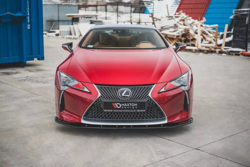 Maxton Design Frontlippe V.1 für Lexus LC 500 Hochglanz schwarz – Ansicht 1