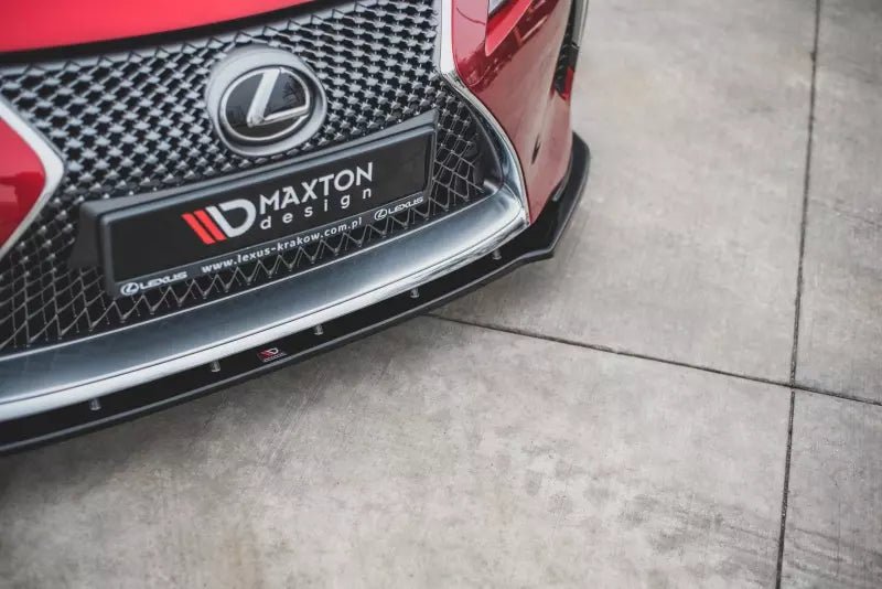 Maxton Design Frontlippe V.1 für Lexus LC 500 Hochglanz schwarz – Ansicht 2