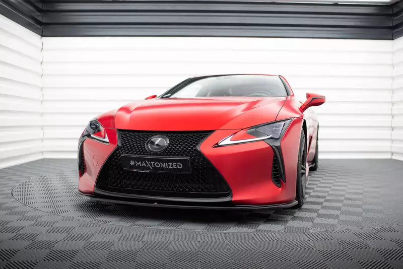 Maxton Design Frontlippe V.2 für Lexus LC 500 Hochglanz schwarz – Ansicht 1