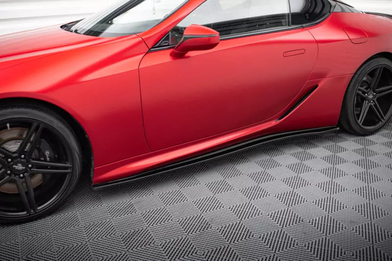 Maxton Design Seitenschweller (Paar) für Lexus LC 500 Hochglanz schwarz – Ansicht 1