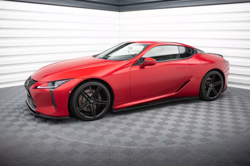 Maxton Design Seitenschweller (Paar) für Lexus LC 500 Hochglanz schwarz – Ansicht 2