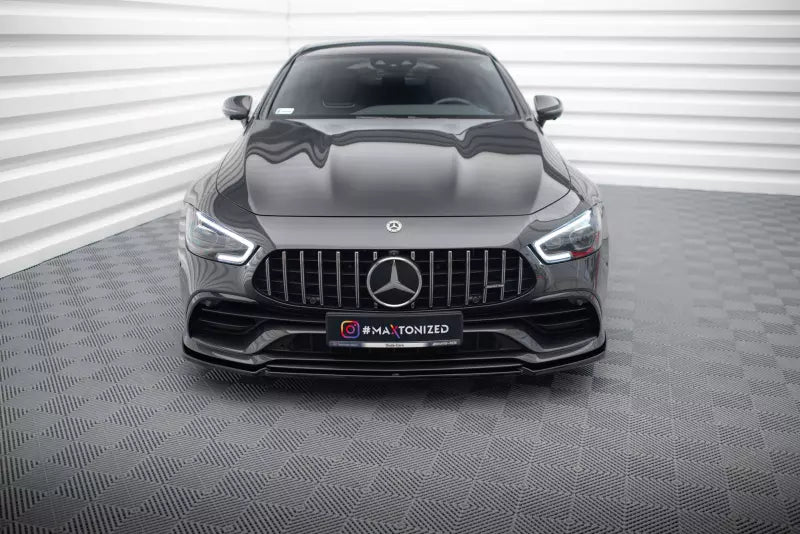 Maxton Design Frontlippe V.2 für Mercedes AMG 53 GT 4 Türer Coupe Hochglanz schwarz – Ansicht 2