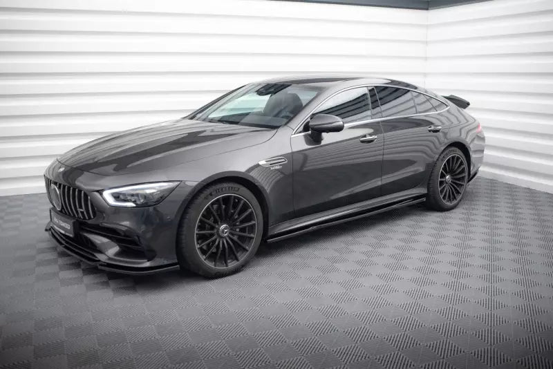 Maxton Design Seitenschweller (Paar) für Mercedes AMG 53 GT 4 Türer Coupe Hochglanz schwarz – Ansicht 3