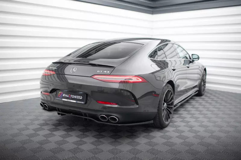 Maxton Design Heckdiffusor DTM Look für Mercedes AMG 53 GT 4 Türer Coupe Hochglanz schwarz – Ansicht 1