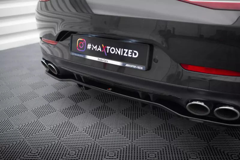 Maxton Design Heckdiffusor DTM Look für Mercedes AMG 53 GT 4 Türer Coupe Hochglanz schwarz – Ansicht 3