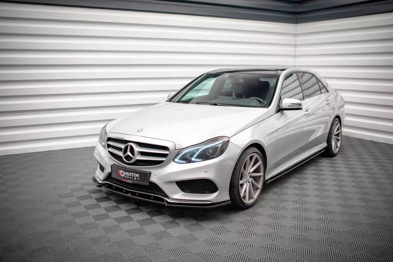 Maxton Design Seitenschweller (Paar) für Mercedes W212 Limousine AMG-Line / E63 AMG 2012-2016 Hochglanz schwarz – Ansicht 4