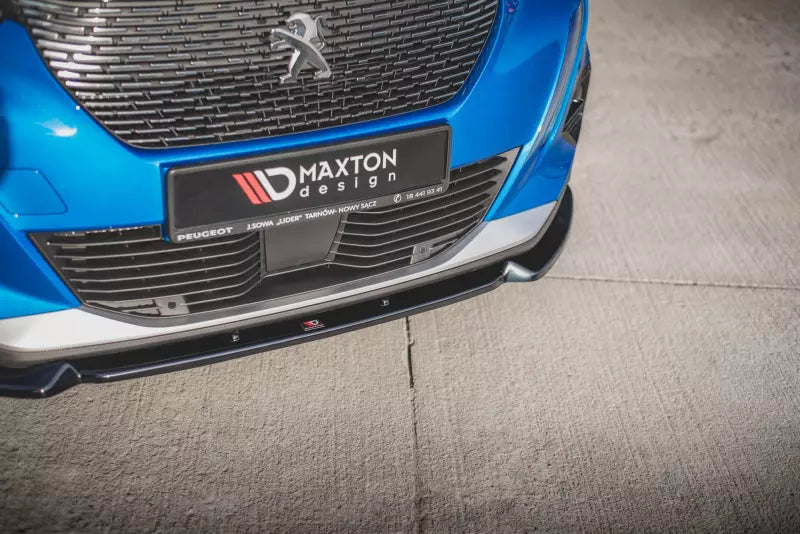 Maxton Design Frontlippe V.1 für Peugeot 2008 II Hochglanz schwarz – Ansicht 3