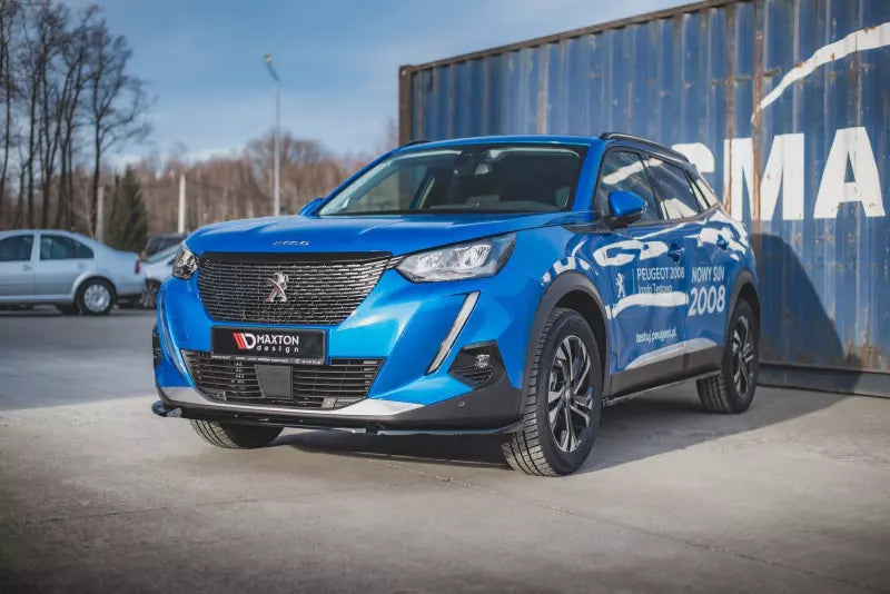 Maxton Design Frontlippe V.1 für Peugeot 2008 II Hochglanz schwarz – Ansicht 4