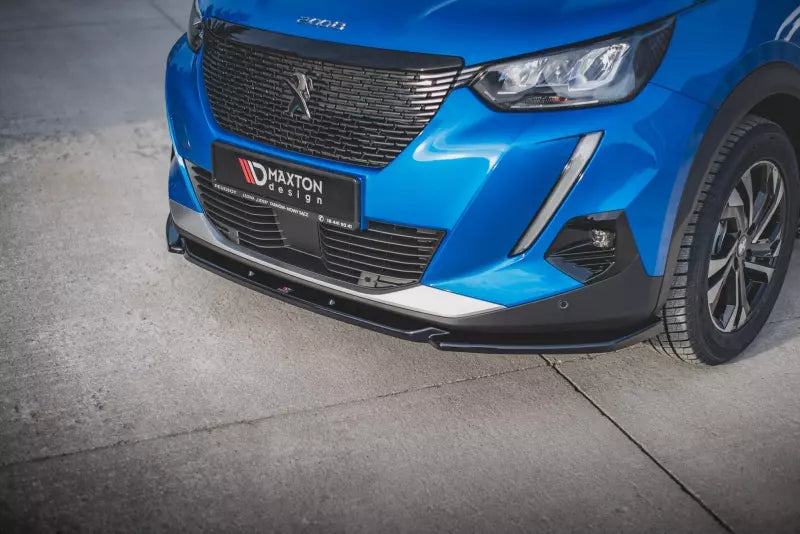 Maxton Design Frontlippe V.2 für Peugeot 2008 II Hochglanz schwarz – Ansicht 1