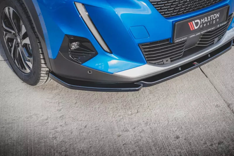 Maxton Design Frontlippe V.2 für Peugeot 2008 II Hochglanz schwarz – Ansicht 2