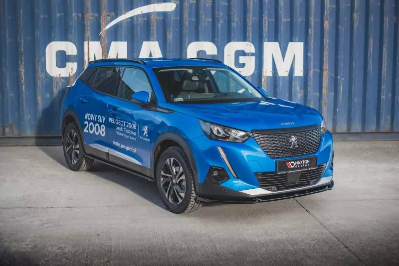 Maxton Design Frontlippe V.2 für Peugeot 2008 II Hochglanz schwarz – Ansicht 4