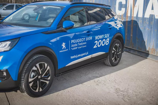 Maxton Design Seitenschweller (Paar) für Peugeot 2008 II Hochglanz schwarz – Ansicht 1