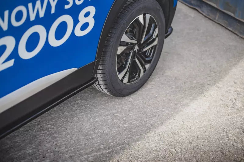 Maxton Design Seitenschweller (Paar) für Peugeot 2008 II Hochglanz schwarz – Ansicht 3