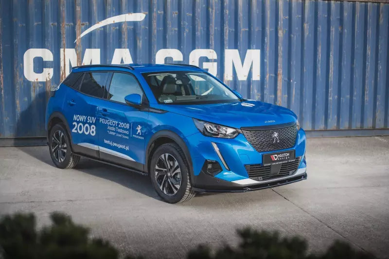 Maxton Design Seitenschweller (Paar) für Peugeot 2008 II Hochglanz schwarz – Ansicht 4