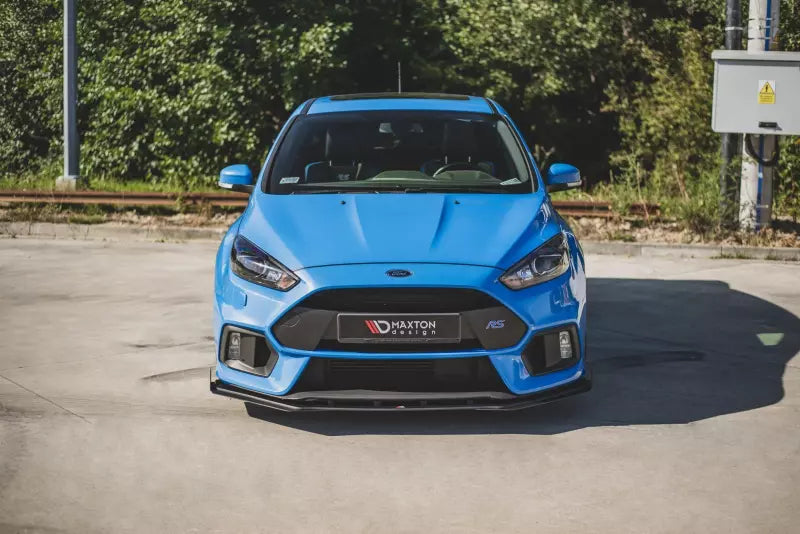 Maxton Design Street Pro Frontlippe für Ford Focus RS Mk3 schwarz + Glanz Flaps – Ansicht 1