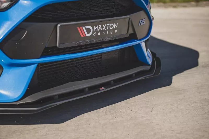 Maxton Design Street Pro Frontlippe für Ford Focus RS Mk3 schwarz + Glanz Flaps – Ansicht 2