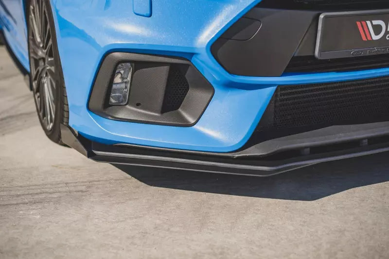 Maxton Design Street Pro Frontlippe für Ford Focus RS Mk3 schwarz + Glanz Flaps – Ansicht 4