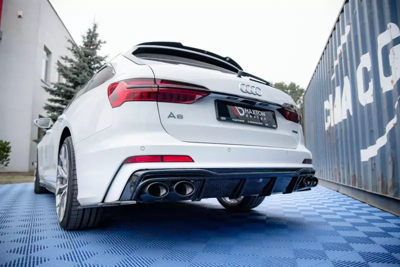 Maxton Design Heckdiffusor mit Sportauspuff Attrappe Chrom für Audi S6 / A6 S-Line C8 – Ansicht 2