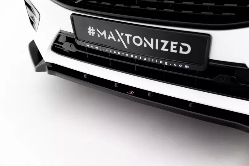 Maxton Design Frontlippe V.2 für Volvo XC60 II R-Design 2017-2021 Hochglanz schwarz – Ansicht 3
