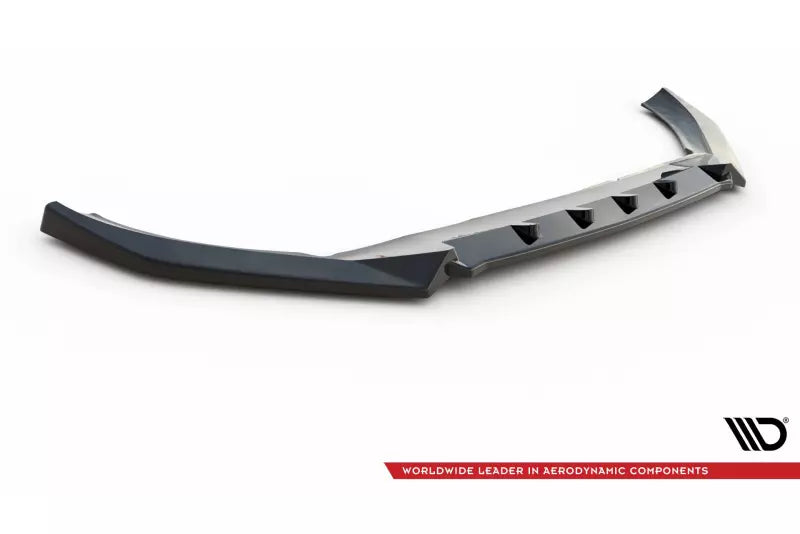 Maxton Design Frontlippe V.2 für Volvo XC60 II R-Design 2017-2021 Hochglanz schwarz – Ansicht 4