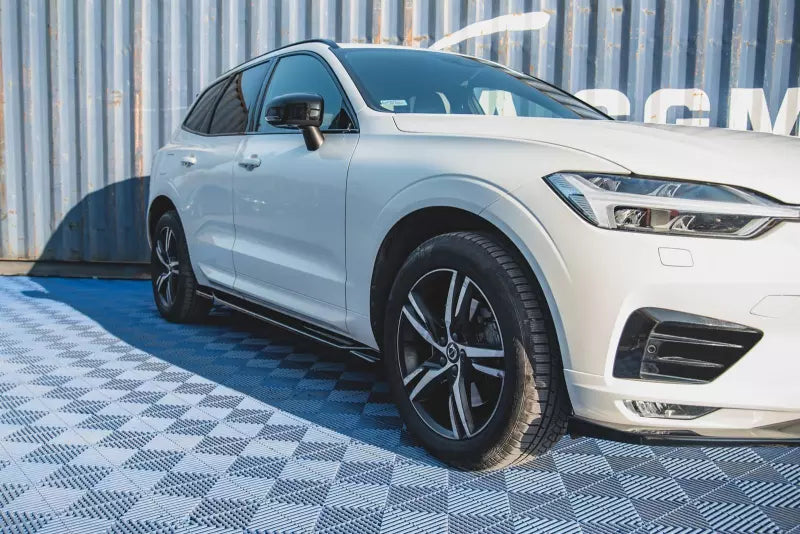 Maxton Design Seitenschweller (Paar) für Volvo XC60 II R-Design 2017-2021 Hochglanz schwarz – Ansicht 2