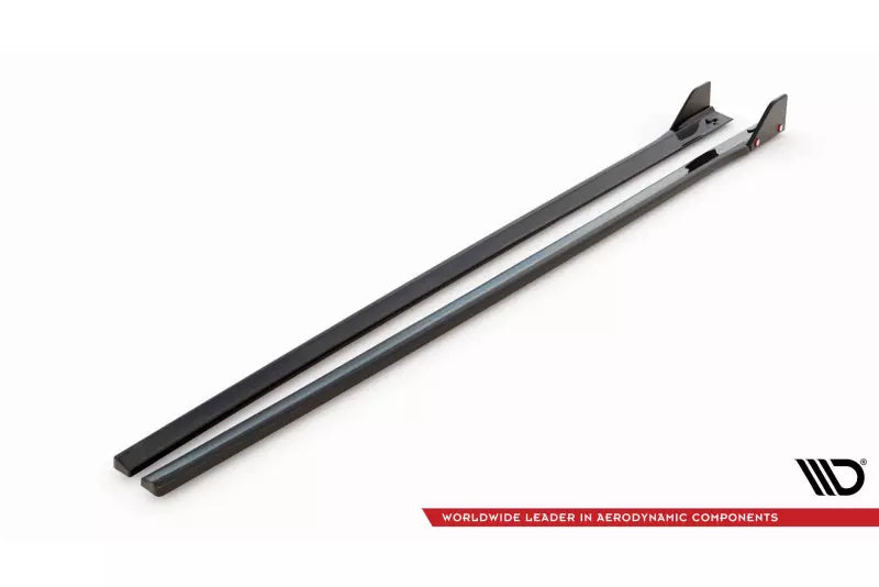 Maxton Design Seitenschweller (Paar) mit Flaps V.5 für Hyundai I30 N Mk3 Hatchback/Fastback Hochglanz schwarz – Ansicht 4