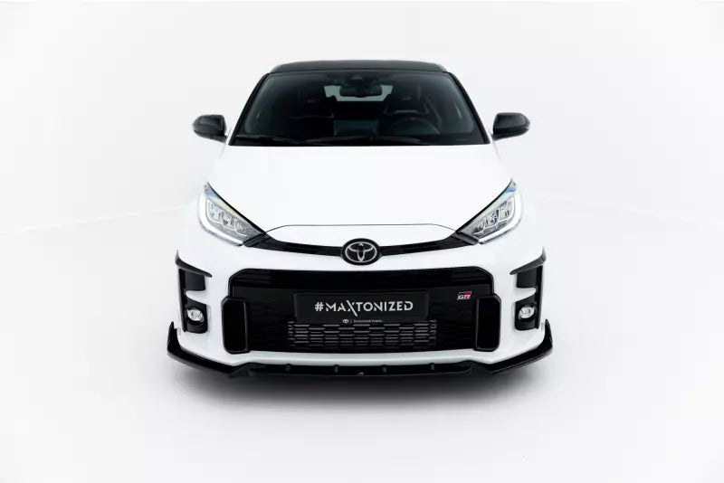 Maxton Design Frontlippe V.3 mit Flaps für Toyota GR Yaris Mk4 Hochglanz schwarz – Ansicht 2