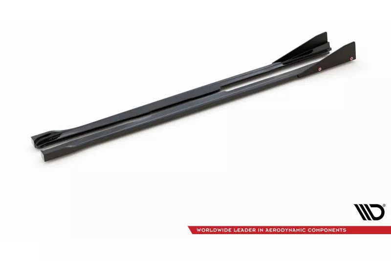 Maxton Design Seitenschweller (Paar) V.2 mit Flaps für Toyota GR Yaris Mk4 Hochglanz schwarz – Ansicht 4