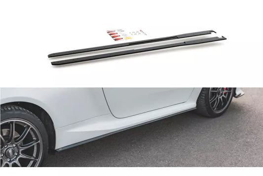 Maxton Design Street Pro Seitenschweller (Paar) für Toyota GR Yaris Mk4 matt schwarz – Ansicht 1