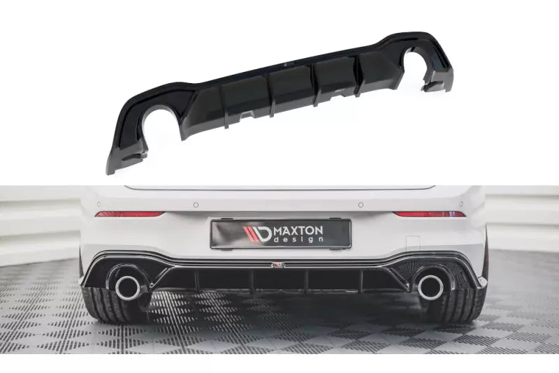Maxton Design Heckdiffusor V.2 für VW Golf 8 GTI / GTD / GTE / R-Line Hochglanz schwarz – Ansicht 1