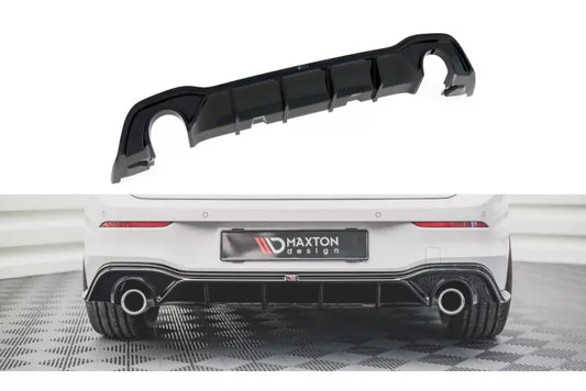 Maxton Design Heckdiffusor V.2 für VW Golf 8 GTI / GTD / GTE / R-Line Hochglanz schwarz – Ansicht 1
