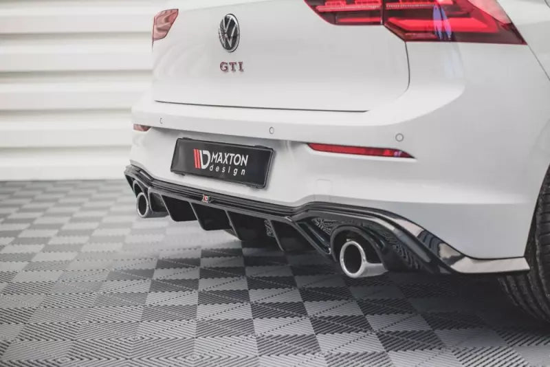 Maxton Design Heckdiffusor V.2 für VW Golf 8 GTI / GTD / GTE / R-Line Hochglanz schwarz – Ansicht 3