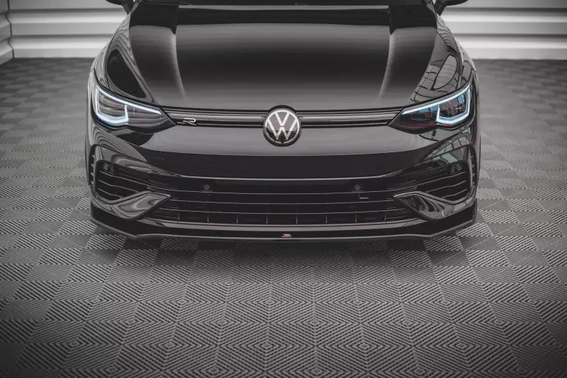 Maxton Design Frontlippe V.3 für VW Golf 8 R Hochglanz schwarz – Ansicht 2