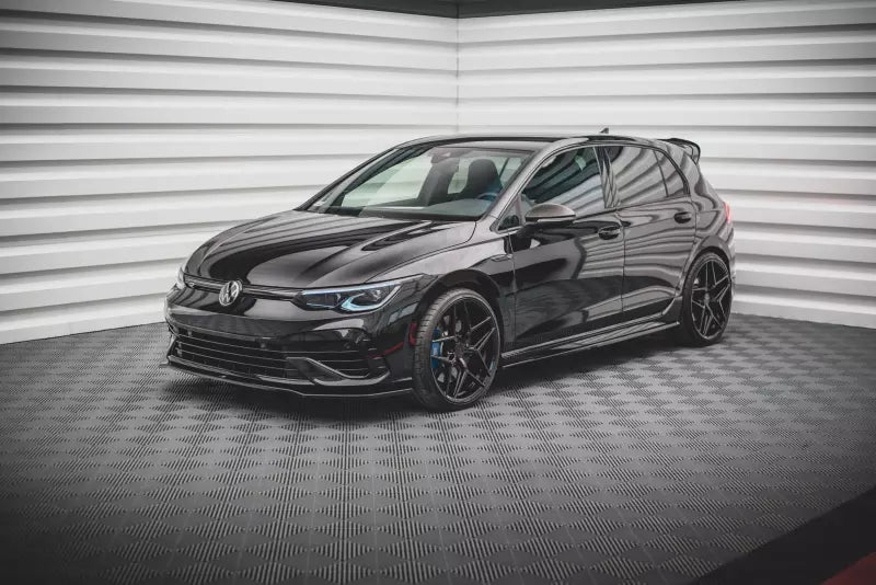 Maxton Design Frontlippe V.3 für VW Golf 8 R Hochglanz schwarz – Ansicht 3