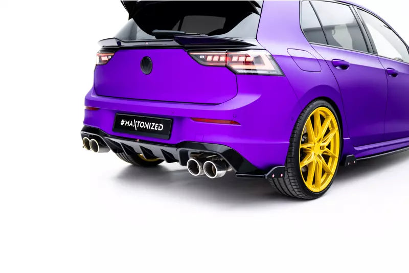 Maxton Design Heckdiffusor V.1 für VW Golf 8 R Hochglanz schwarz – Ansicht 2
