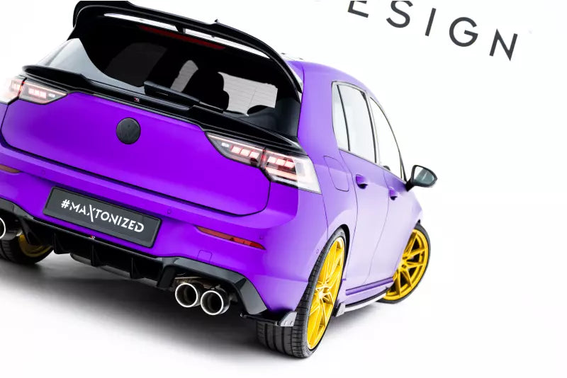 Maxton Design Heckdiffusor V.1 für VW Golf 8 R Hochglanz schwarz – Ansicht 3