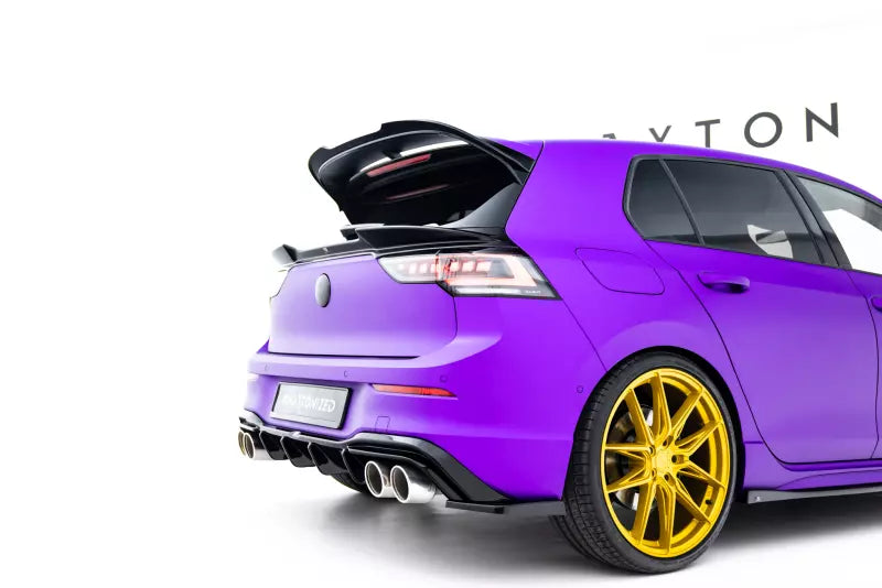 Maxton Design Heckdiffusor V.2 für VW Golf 8 R Hochglanz schwarz – Ansicht 3