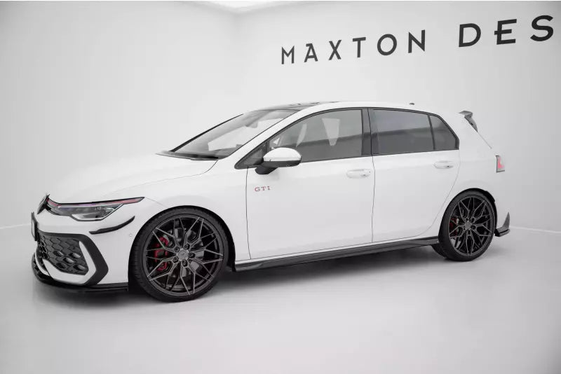 Maxton Design Seitenschweller (Paar) V.3 für VW Golf 8 GTI / GTD / R-Line Hochglanz schwarz – Ansicht 2