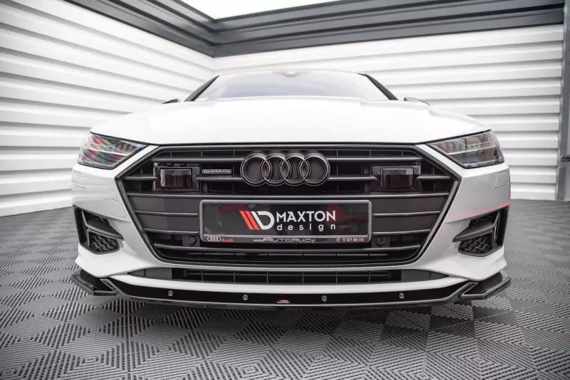 Maxton Design Frontlippe V.1 für Audi A7 C8 Hochglanz schwarz – Ansicht 2