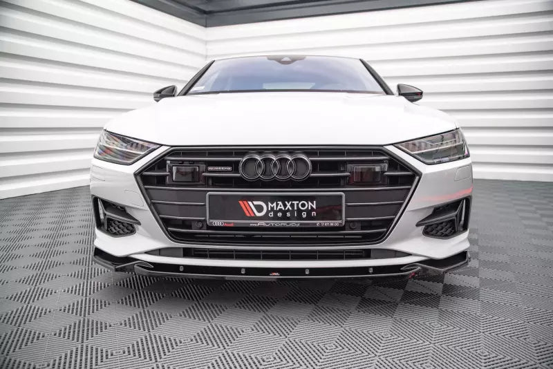 Maxton Design Frontlippe V.2 für Audi A7 C8 Hochglanz schwarz – Ansicht 2