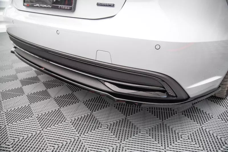 Maxton Design Heckdiffusor für Audi A7 C8 Hochglanz schwarz – Ansicht 1