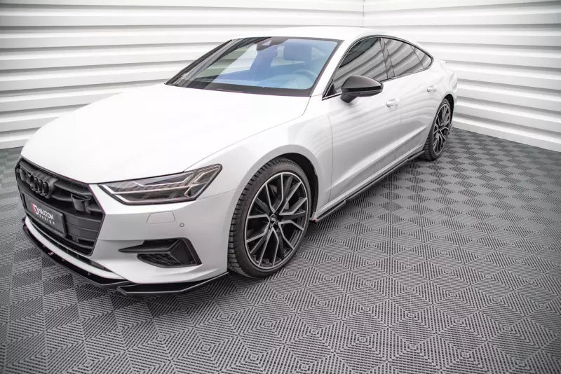 Maxton Design Seitenschweller (Paar) für Audi A7 C8 Hochglanz schwarz – Ansicht 2