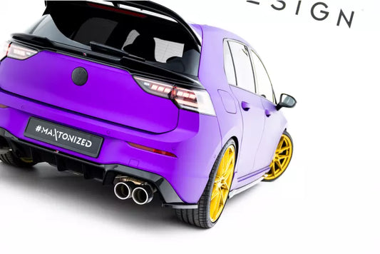 Maxton Design Diffusor Flaps V.3 für VW Golf 8 R Hochglanz schwarz – Ansicht 1